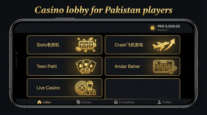Lobby view of Yes008 Game.version.slots low budget for Pakistan users